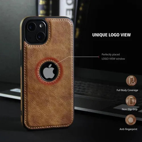 Slim Luxury Leather Case Cover for iPhone