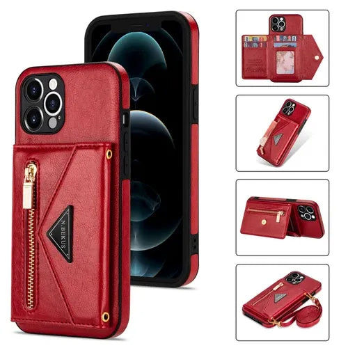 GearWithLove™ Luxury Crossbody Wallet Phone Case for iPhone