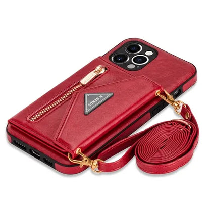 GearWithLove™ Luxury Crossbody Wallet Phone Case for iPhone