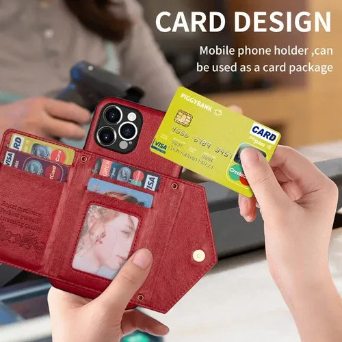 GearWithLove™ Luxury Crossbody Wallet Phone Case for iPhone