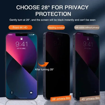 GearWithLove™ 3-Pack Privacy Tempered Glass Screen Protector for iPhone.