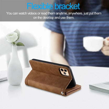 GearWithLove™ Luxury Zipper Wallet Phone Case for iPhone