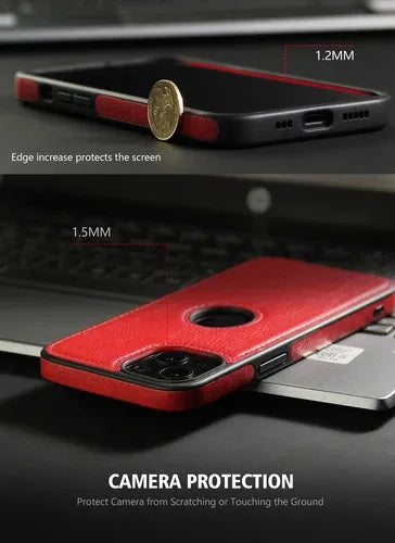 Slim Luxury Leather Case Cover for iPhone