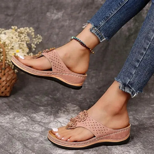 GearWithLove™ BloomStep Flower Comfort Wedge Sandals