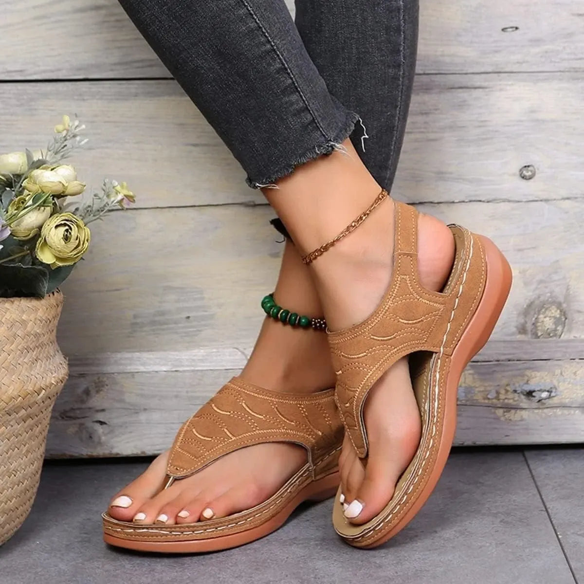 GearWithLove™ CloudStep Low-Wedge Orthopedic Comfort Sandals