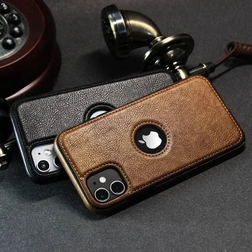 Slim Luxury Leather Case Cover for iPhone