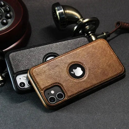 Slim Luxury Leather Case Cover for iPhone