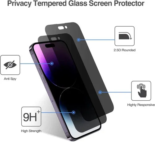 GearWithLove™ 3-Pack Privacy Tempered Glass Screen Protector for iPhone.