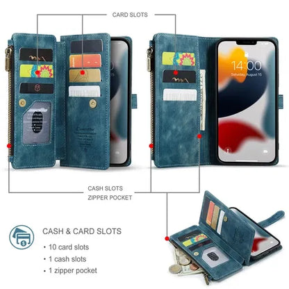 GearWithLove™ Luxury Signature Wallet Flip Case for iPhone