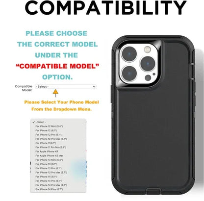 GearWithLove™ Heavy Duty 360° Shockproof Case for iPhone