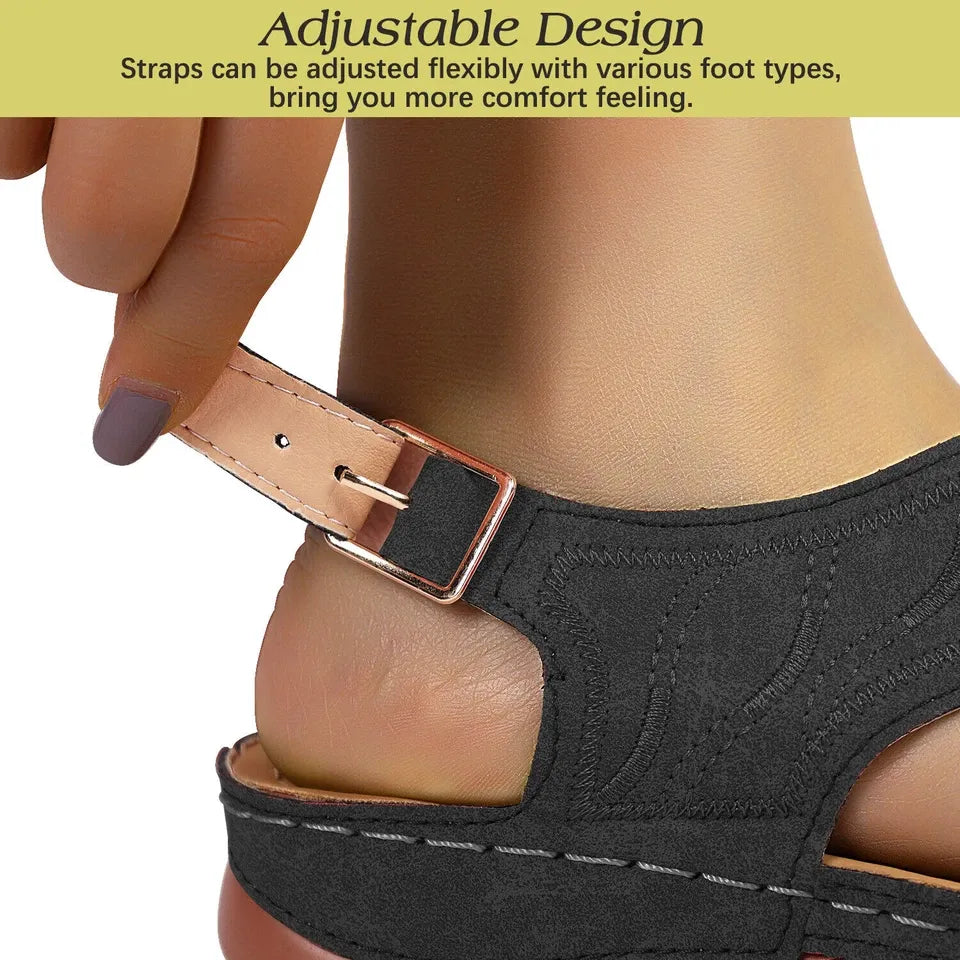 GearWithLove™ CloudStep Low-Wedge Orthopedic Comfort Sandals