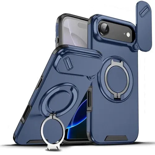 GearWithLove™ Rugged Magnetic Ring Camera Cover Case for iPhone