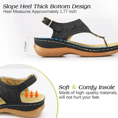 GearWithLove™ CloudStep Low-Wedge Orthopedic Comfort Sandals