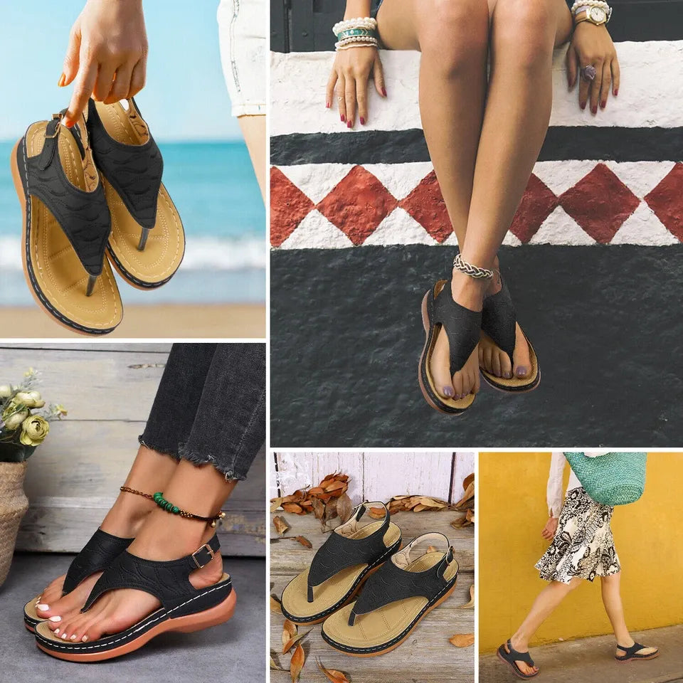 GearWithLove™ CloudStep Low-Wedge Orthopedic Comfort Sandals