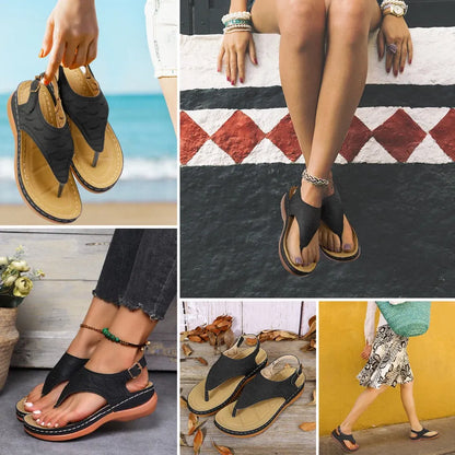 GearWithLove™ CloudStep Low-Wedge Orthopedic Comfort Sandals