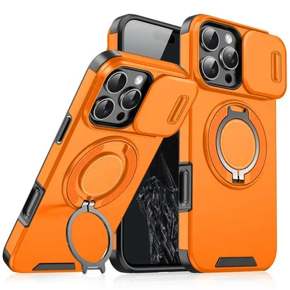 GearWithLove™ Rugged Magnetic Ring Camera Cover Case for iPhone
