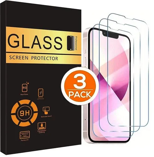 3-Pack Tempered Glass Screen Protector for iPhone.