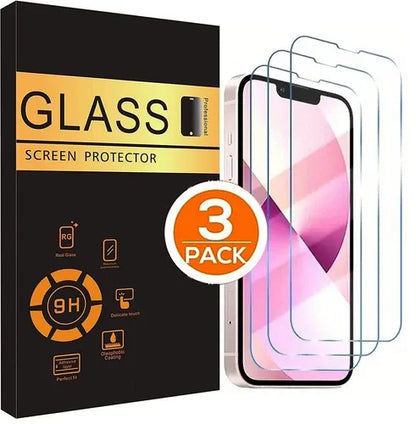 3-Pack Tempered Glass Screen Protector for iPhone.