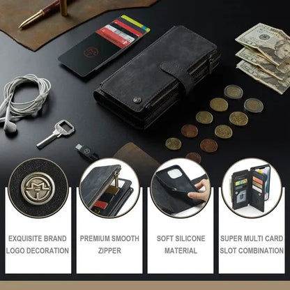 GearWithLove™ Luxury Signature Wallet Flip Case for iPhone