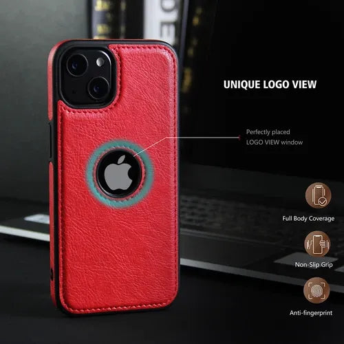 Slim Luxury Leather Case Cover for iPhone