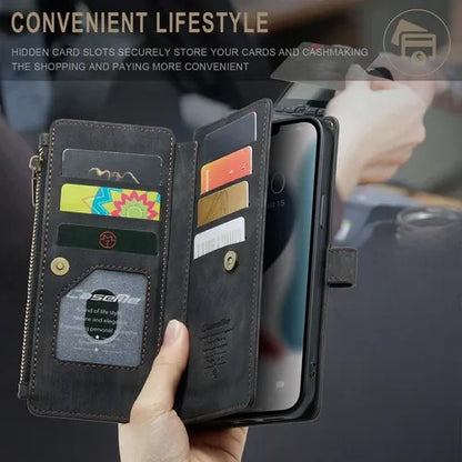 GearWithLove™ Luxury Signature Wallet Flip Case for iPhone