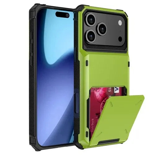 GearWithLove™ Armor Wallet Card Holder Case for iPhone