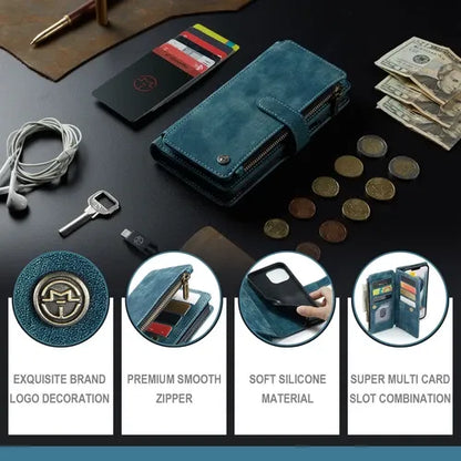 GearWithLove™ Luxury Signature Wallet Flip Case for iPhone