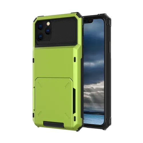 GearWithLove™ Armor Wallet Card Holder Case for iPhone