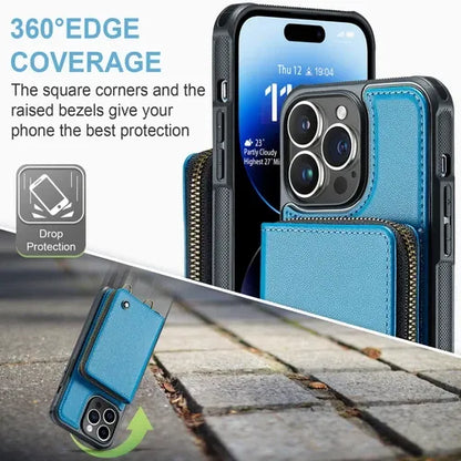 GearWithLove™ Luxury Vintage Leather Crossbody Wallet Case for iPhone