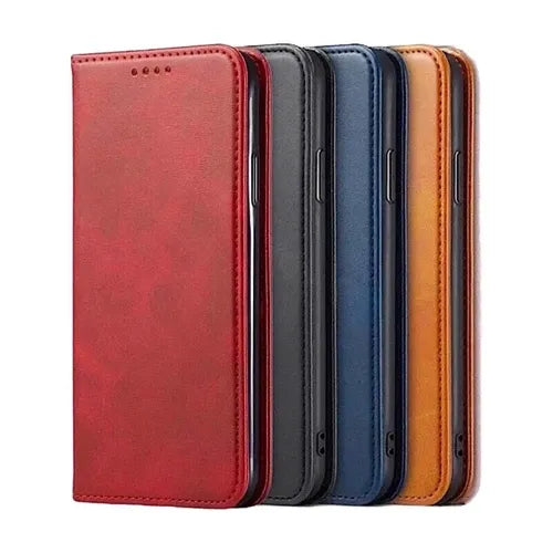 Luxury Classic Magnetic Flip Wallet Case for iPhone