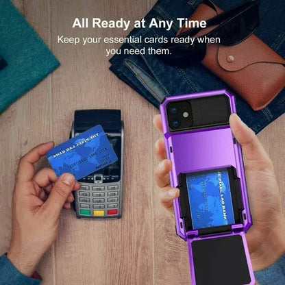 GearWithLove™ Armor Wallet Card Holder Case for iPhone