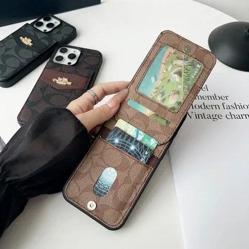 GearWithLove™ Luxury Designer Pattern Wallet Case for iPhone