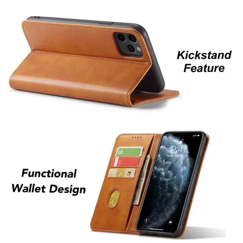 GearWithLove™ Luxury Classic Magnetic Flip Wallet Case for iPhone