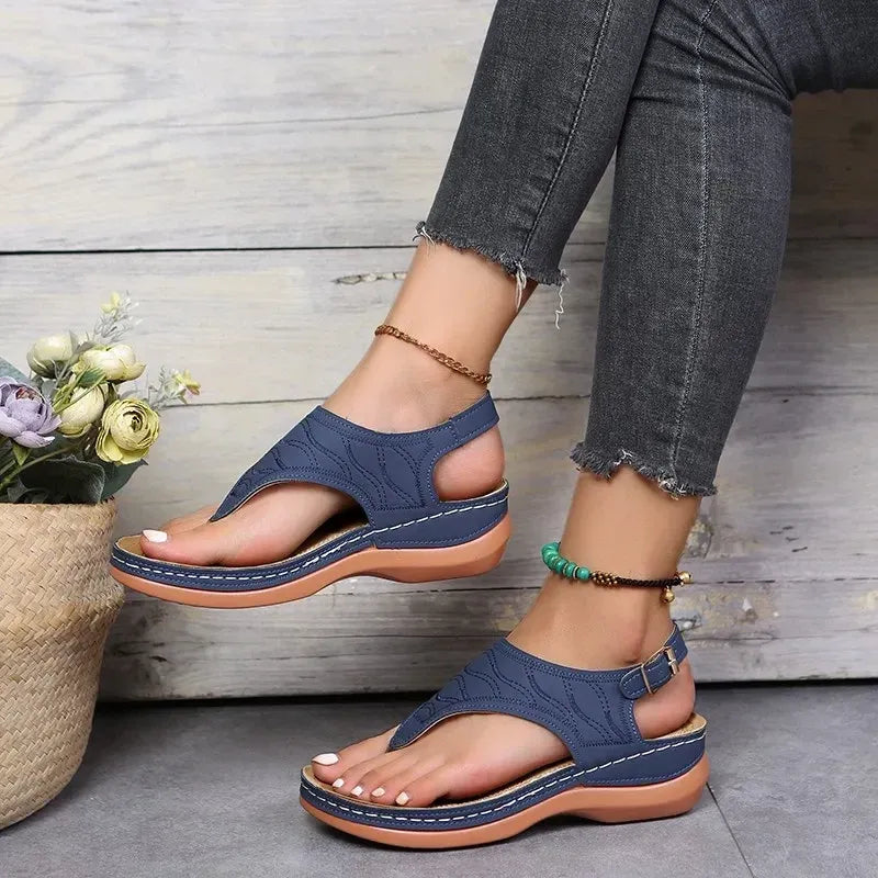 GearWithLove™ CloudStep Low-Wedge Orthopedic Comfort Sandals