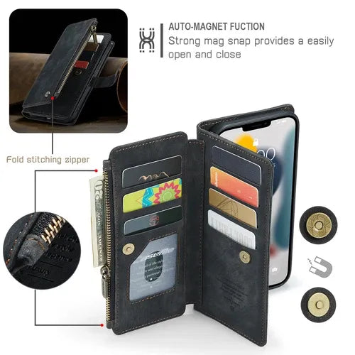 GearWithLove™ Luxury Signature Wallet Flip Case for iPhone