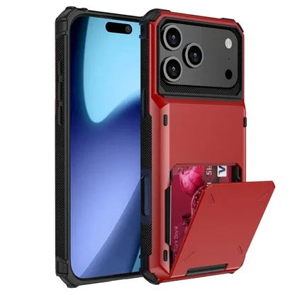 GearWithLove™ Armor Wallet Card Holder Case for iPhone