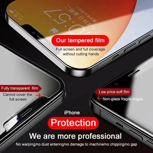 3-Pack Tempered Glass Screen Protector for iPhone.