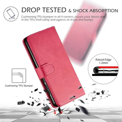 Samsung Wallet Case + Tempered Glass