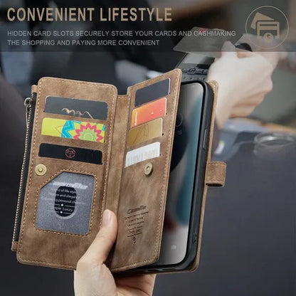 GearWithLove™ Luxury Signature Wallet Flip Case for iPhone