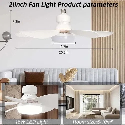 GearWithLove™ SocketBreeze 2-in-1 Fan Light
