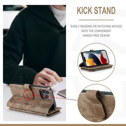 GearWithLove™ Luxury Signature Wallet Flip Case for iPhone