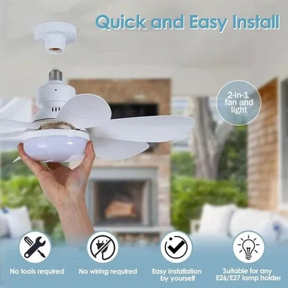 GearWithLove™ SocketBreeze 2-in-1 Fan Light