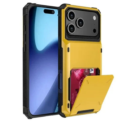 GearWithLove™ Armor Wallet Card Holder Case for iPhone