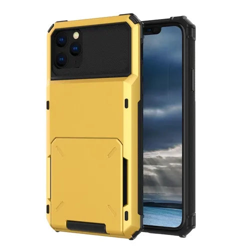 GearWithLove™ Armor Wallet Card Holder Case for iPhone