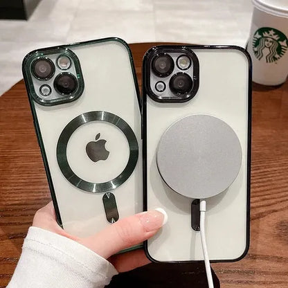 GearWithLove™ Luxury Clear MagSafe Camera Lens Case for iPhone