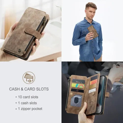 GearWithLove™ Luxury Signature Wallet Flip Case for iPhone