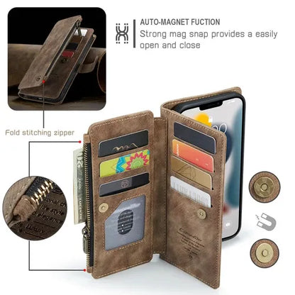GearWithLove™ Luxury Signature Wallet Flip Case for iPhone