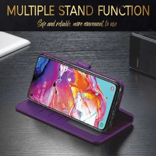 Samsung Wallet Case + Tempered Glass