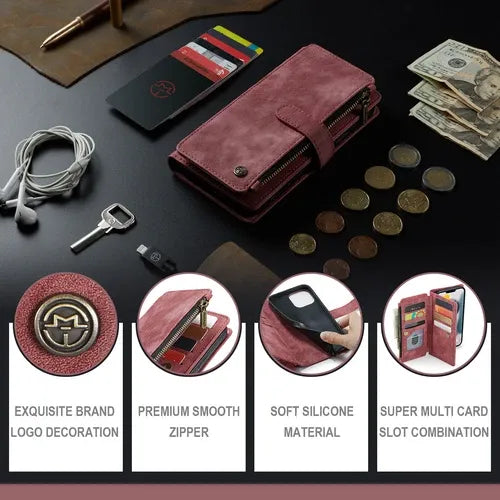 GearWithLove™ Luxury Signature Wallet Flip Case for iPhone