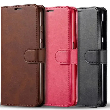 Samsung Wallet Case + Tempered Glass